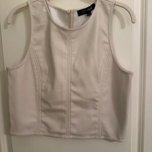 LOFT Women's Cream Crop Top